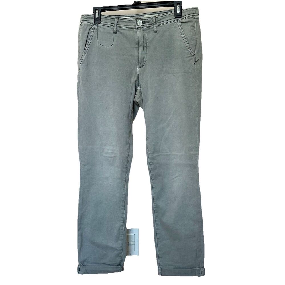 Pilcro And The Letterpress Pants Women's 27 Straight Leg Mid Rise Grey Preppy